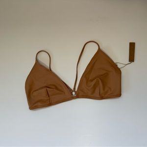 SKIMS OCHRE Triangle Womens Bralette Size L Large